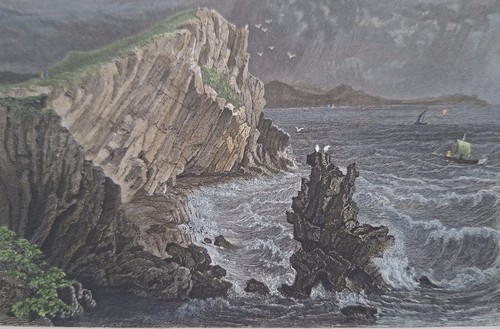 1834 print watcombe bay near - print,