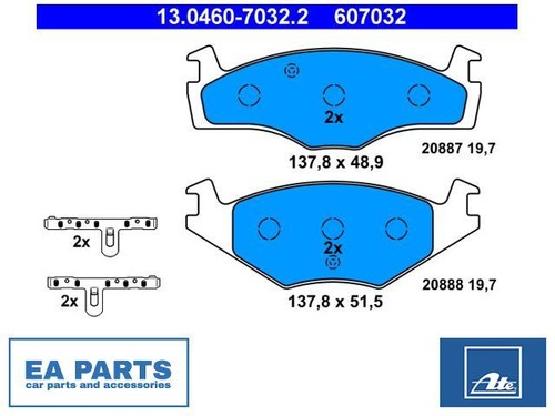 Brake pad set disc - brake, for
