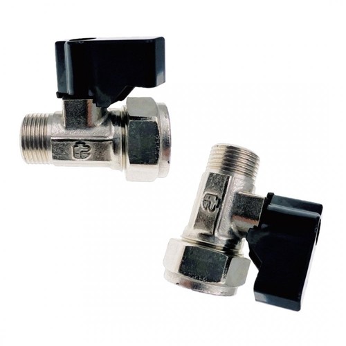 15mm male flat - 3/8", faced