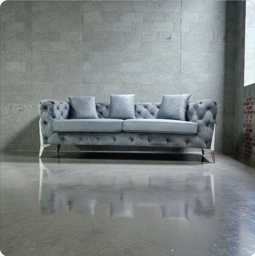 New chesterfield sofa grey - chesterfield,