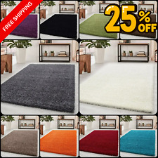 Thick Large Shaggy Rugs Non