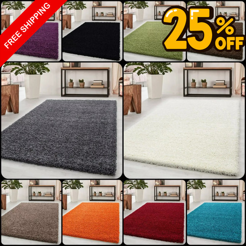 Thick large shaggy rugs - large,