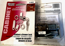 Defender Security U9941 (Keyed Different) Drawer and Cabinet Lock Sets 2 - NEW
