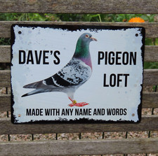Pigeon gift sign personalised - sign,,