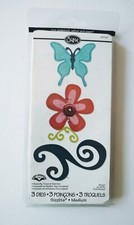 Sizzix Sizzlits Die Set Butterfly, Flower & Swirl Set 3 Dies 657126 Discontinued