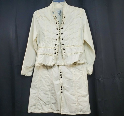 Luciano dante cream jacket - jacket, sz