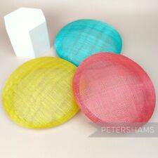 17cm Sinamay Button Round