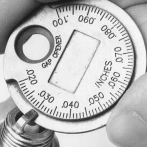 Spark plug gap adjusting tool - plug,