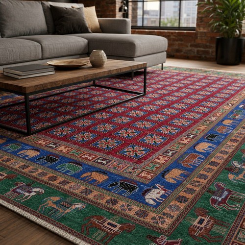 Machine washable rug - washable, slip