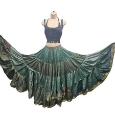 Silk Blend Sari 25 Yard Skirt