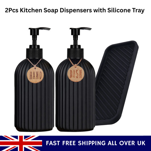 2pc kitchen soap dispenser set - soap,