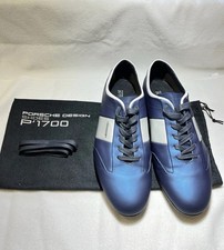 Porsche Design Shoes P'1700 Metallic Blue & Silver Men's Italy 41.5 UK 7.5 New