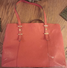 Red Leather ladies handbag. 