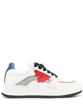 Mens DSQUARED2 Canadian White/Red Trainers Size Uk 7 Eu 41 RRP:£510 #531