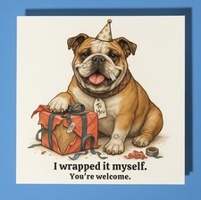 English Bulldog Happy Birthday