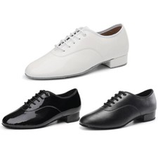Mens Dance Shoes Leather Ballroom Latin Tango Salsa Modern Practice Jazz Shoes