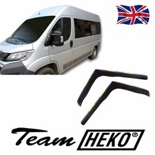 Heko Wind Deflectors For Fiat Ducato 2014-Up 2-Pcs Tinted