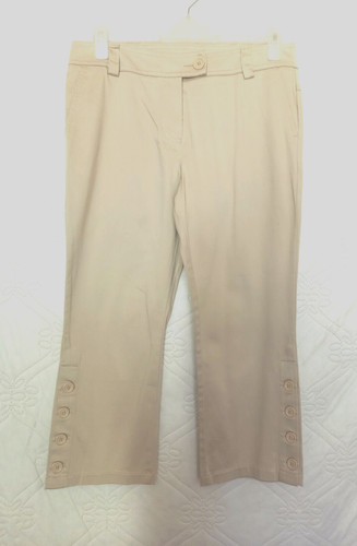 Ladies cropped button - cropped,