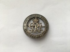 WW1 VINTAGE SERVICES RENDERED SILVER WOUND PIN BADGE No114870