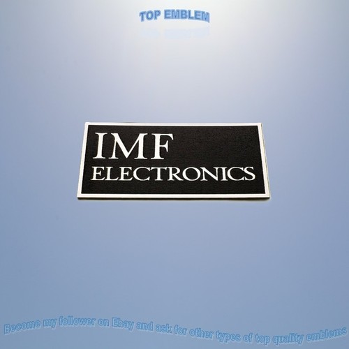 Imf electronics 63x27mm emblem - imf,