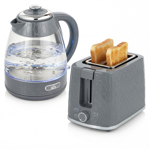 Homcom kettle and toaster - kettle, set