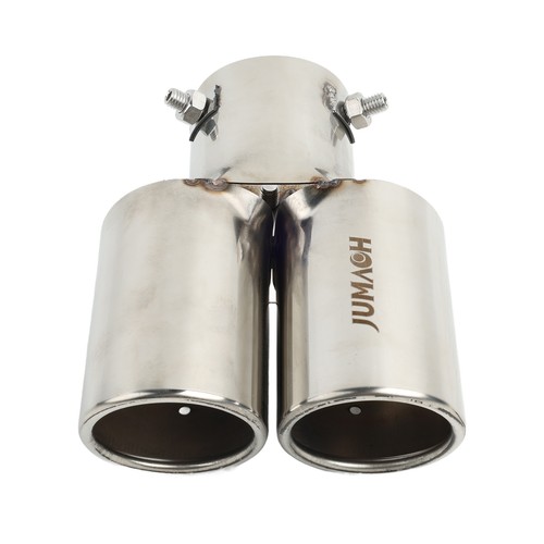 Chrome car rear dual pipe - car,