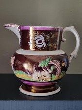 Antique Regency 1820s pink and