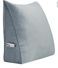 Bed Wedge Pillow for Headboard Small Bolster Pillow Reading Pillows for Sitting