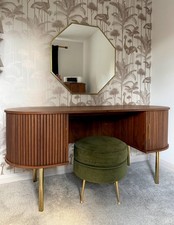 Made.com Walnut Tambo Desk / Dressing Table