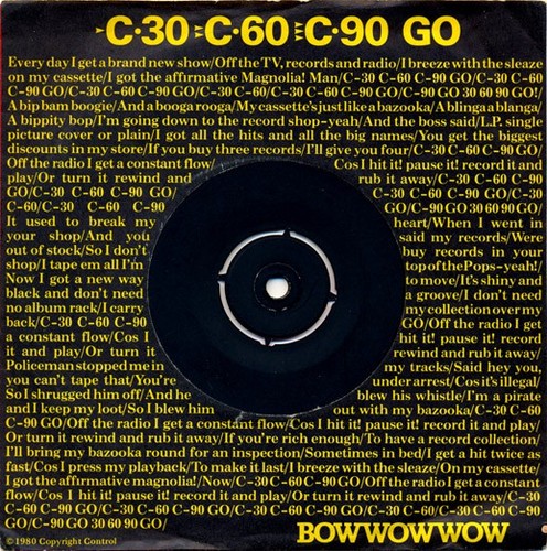 Bow wow - wow, c·30