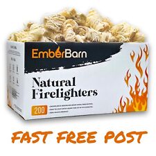 ? Fire Lighters for Woodburners Natural Firelighters Large Box - Pack Of 200 ?