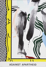 Roy Lichtenstein Against Apartheid, Lithograph from edition of 2000 1983