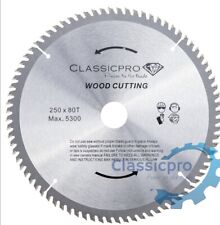 250mm x 30mm Bore Inc Reducer  80T TCT Circular Saw Blade Plunge UK