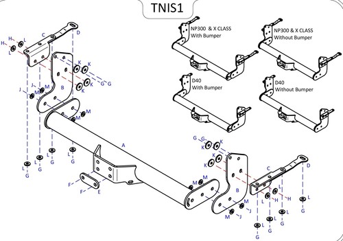 Towtrust fixed flange - fixed,