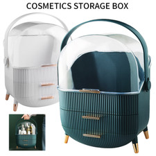 LARGE MAKE UP COSMETIC ORGANISER DRESSING TABLE MAKE-UP HOLDER TIDY STORAGE BOX