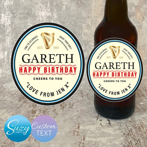 Personalised guinness label - personalised,