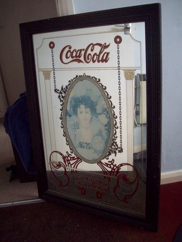 Coca cola advertising mirror - cola,