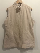 EWM Fleece Gillet Body warmer Size 14-16 Beige 
