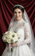 Headband Tiara  Swarovski Cubic Zirconia Crystals Silver Floral  Jon Richard