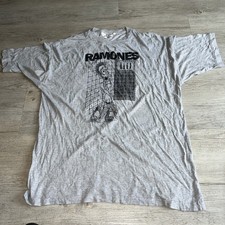 Ramones USA PunkI Wanna Be Well Original Rare Vintage T-shirt UK Tour 1977  . XL
