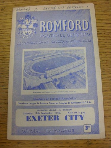 1959 romford v exeter - romford,