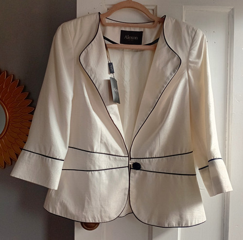 Alexon cream woven button - cream,