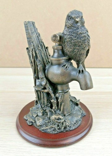 Leonardo bronzed resin bird - bronzed,