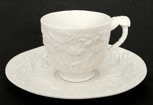 Cup saucer parian ware - saucer,,