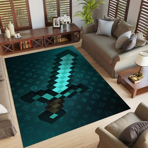 Minecraft sword area rug - area,