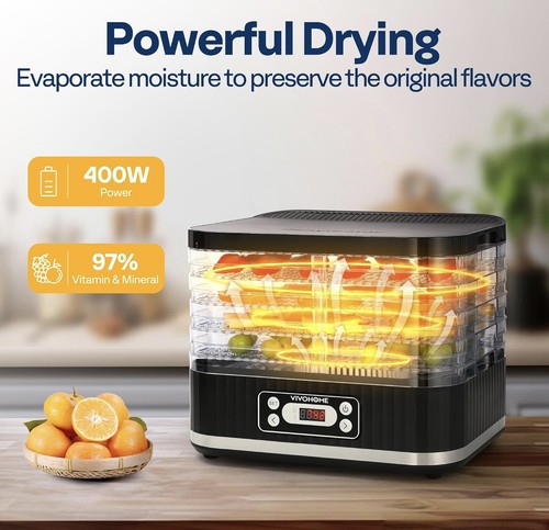 Vivohome electric trays food - trays,
