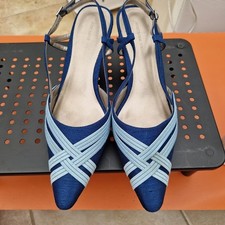 Jacques Vert Blue Green Shoes EU40  UK 7.5  - Ladies Occasionwear Heels