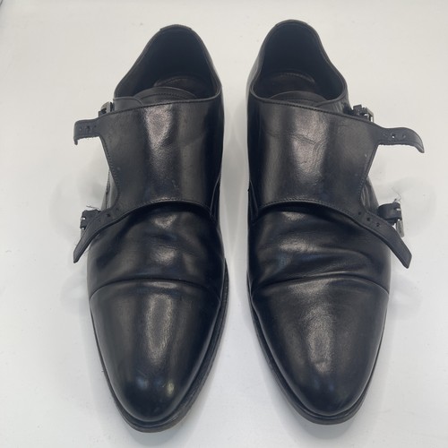 Prada black double monk strap - prada,