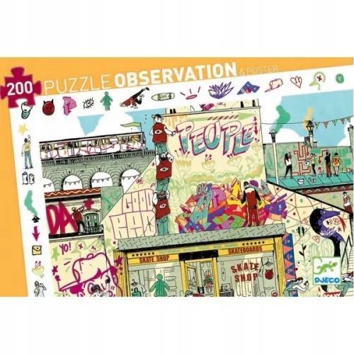 Djeco streetart 200 piece - streetart,