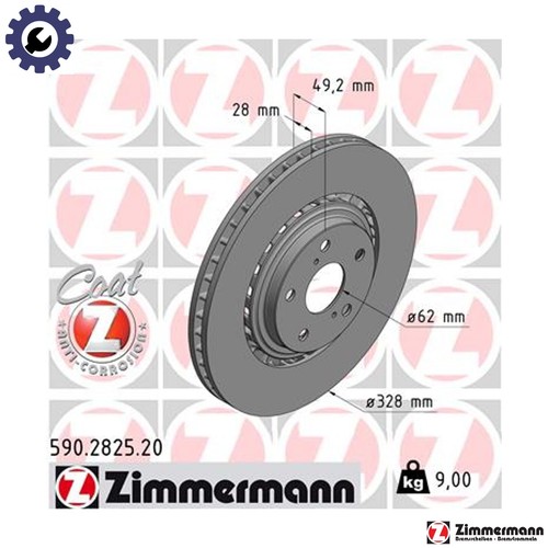 Brake disc 590 2825 - disc, for